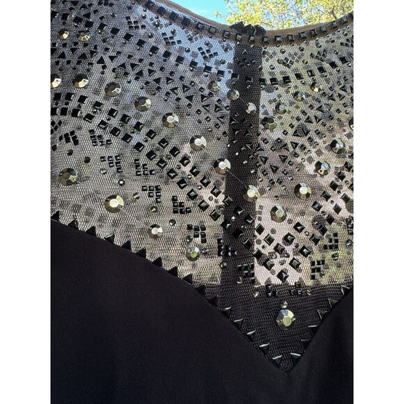 NWT Tadashi Shoji Maxi Dress Sleeveless Studded‎ Formal Column Women's Size 18 - Picture 12 of 16